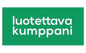 Luotettava kumppani -logo